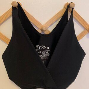 Nyssa Fourthwear Postpartum Recovery Bralette Black V-Neck Wireless Small/Medium